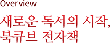 새로운 독서의 시작, 북큐브 전자책